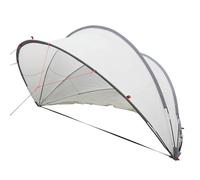 vidaXL Dôme de piscine Gris et orange 336 x 322 x 160 cm