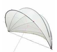 vidaXL Dôme de piscine pliable 430×430×210 cm Gris et orange Polyester PU résistant à l'eau
