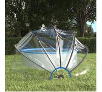 vidaXL Dôme de piscine rond 406 x 203 cm PVC
