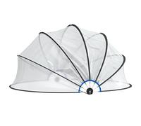 vidaXL Dôme de Piscine Rond, Tente de Piscine, Abri de Protection, Accessoire de Piscine Jardin Terrasse Patio Extérieur, 376x188 cm PVC
