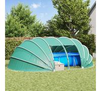 vidaXL Dôme de tente de piscine Vert 538 x 440 x 204 cm – Imperméable, facile à installer