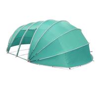 vidaXL Dôme de Tente de Piscine Vert 538 x 440 x 204 cm, Tente Waterproof pour Le Jardin et terrasse, Protection Piscine, abri Facile à Installer, Anti-Vent été