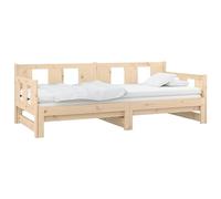 vidaXL Dormeuse extractible en Bois Massif de pin 2 x (90 x 200) cm