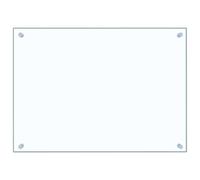 vidaXL Dosseret de cuisine Carrelage mural 70x50 cm Verre trempé transparent Anti-éclaboussures