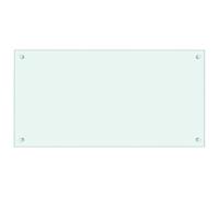vidaXL Dosseret de cuisine Blanc 80x40 cm Verre trempé 249454