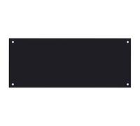 vidaXL Dosseret de cuisine Carrelage mural Verre trempé Noir 100x40 cm Résistant aux rayures