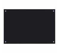 vidaXL Dosseret de cuisine Verre trempé 90x50 cm Anti-éclaboussures Résistant aux rayures Noir G