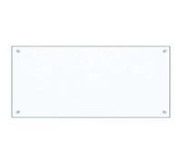 vidaXL Dosseret de Cuisine Carrelage Mural Décoration Protection Anti-éclaboussures Résistant aux Rayures Transparent 90x40 cm Verre Trempé