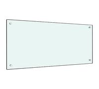 Dosseret de cuisine Blanc 90x40 cm Verre trempé Blanc G
