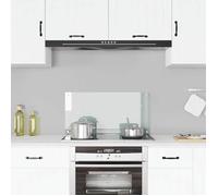 vidaXL Dosseret de cuisine Transparent – en verre trempé 80 x 40 cm