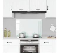 vidaXL Dosseret de cuisine 249459 – Verre trempé blanc 90x60 cm anti-éclaboussures