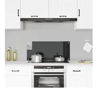 vidaXL Dosseret de cuisine Noir 90x40 cm Verre trempé 249487