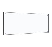 vidaXL Dosserêt de Cuisine Résistant à la Chaleur et aux Rayures Système de Panneaux Muraux de Décoration de Cuisine Transparent en Verre Trempé 100x40cm