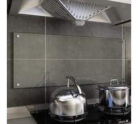 Vidaxl Dosseret De Cuisine Transparent 100x40 Cm Verre Trempã©