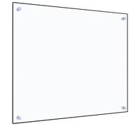 vidaXL Crédence de Cuisine, Transparent, 70x60 cm, Verre Trempé, Résistant à la Chaleur et aux Rayures, Panneau Mural, Protection Anti-Éclaboussures, Facile à Nettoyer, Décoration Cuisine
