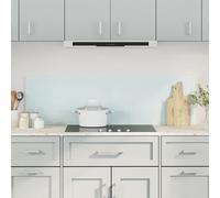 vidaXL Dosserets de cuisine 2 pcs blanc 70x40 cm verre trempé
