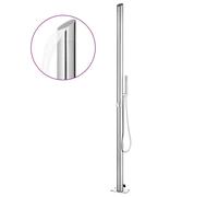 vidaXL Douche de jardin 220 cm Acier inoxydable