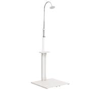 vidaXL Douche de jardin Blanc Bois