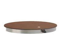 vidaXL Douche de sol de jardin WPC et acier inoxydable 201, douche réglable, design antidérapant, style jardin, portable, salle de bain extérieure, amusante et compacte