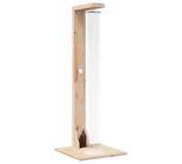 vidaXL Douche d'extérieur 210 cm en bois massif de pin et acier inoxydable, douche moderne d'extérieur, résistante au temps, jardin, zone piscine, parfaite pour une utilisation en extérieur