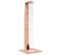 vidaXL Douche d'extérieur 214,5 cm Naturel, Douche extérieure Moderne, résistante aux intempéries, Hauteur réglable, en Acier Inoxydable, Facile à Installer, pour terrasse