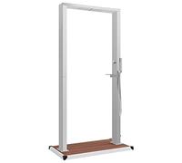 Douche D'extérieur Avec Receveur Wpc Acier Inoxydable