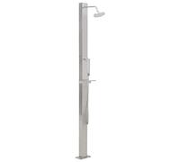 vidaXL Douche d'extérieur Acier inoxydable Droit
