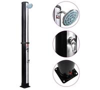 Douche solaire d'extérieur avec pomme de douche et robinet 40 L