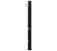 vidaXL Douche Solaire d'Extérieur avec Pomme de Douche et Robinet Douche de Jardin Système de Douche de Piscine Douche de Camping Terrasse 35 L Noir