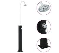 vidaXL Douche solaire Noir 214 cm 20 L