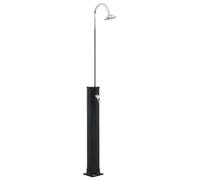 vidaXL Douche solaire Noir 214 cm 20 L