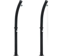 vidaXL Douche solaire Noir 214 cm 20 L