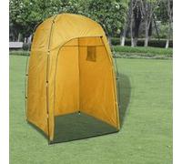 vidaXL Tente de douche WC Dressing Jaune