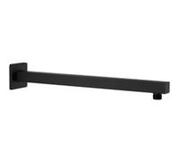 vidaXL Bras de douche Carré 40 cm Acier inoxydable 201 Noir