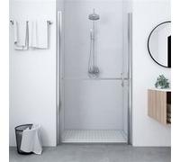 vidaXL Porte de douche 146655 – Verre trempé 81 x 195 cm