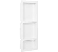 vidaXL Douchenis met 3 vakken 41x99x9 cm hoogglans wit151399 Blanc G