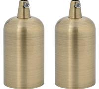vidaXL Douilles de lampe 2 pcs. Bronze E27