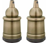 vidaXL Douilles de lampe 2 pcs. Bronze E27