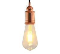 vidaXL Douilles de lampe 2 pcs bronze or rose E27