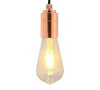 vidaXL Douilles de lampe 2 pcs bronze or rose E27