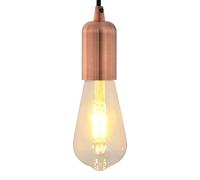 vidaXL Douilles de lampe 2 pcs bronze rouge E27