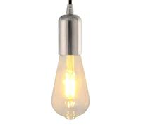 vidaXL Douilles de lampe 2 pcs nickel satiné E27