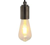 vidaXL Douilles de lampe 2 pcs noir brillant E27
