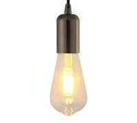 vidaXL Douilles de lampe 2 pcs noir brillant E27