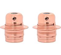 vidaXL Douilles de lampe 2 pcs. Or rose E27