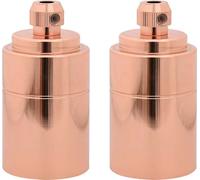 vidaXL Douilles de lampe 2 pcs. Or rose E27