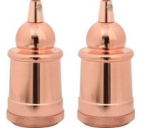 vidaXL Douilles de lampe 2 pcs. Or rose E27