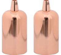 vidaXL Douilles de lampe 2 pcs. Or rose E27