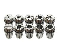 vidaXL Douilles de serrage ER16 10 pcs Ensemble d'outils de tournage