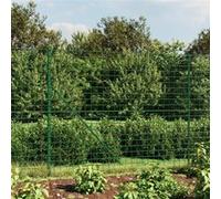 vidaXL Draadgaashek 1,4x10 m gegalvaniseerd staal groen154083 G